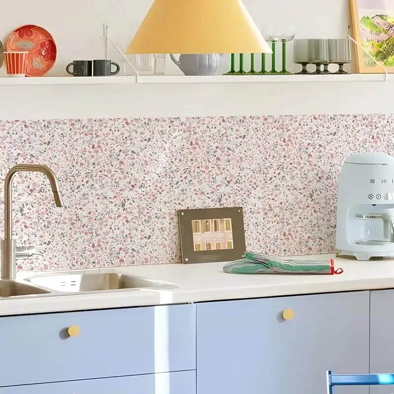 Gach Dan Terrazzo Hong Chong Tham Dan Tuong Phong Tam Va Bep - Daisan Store