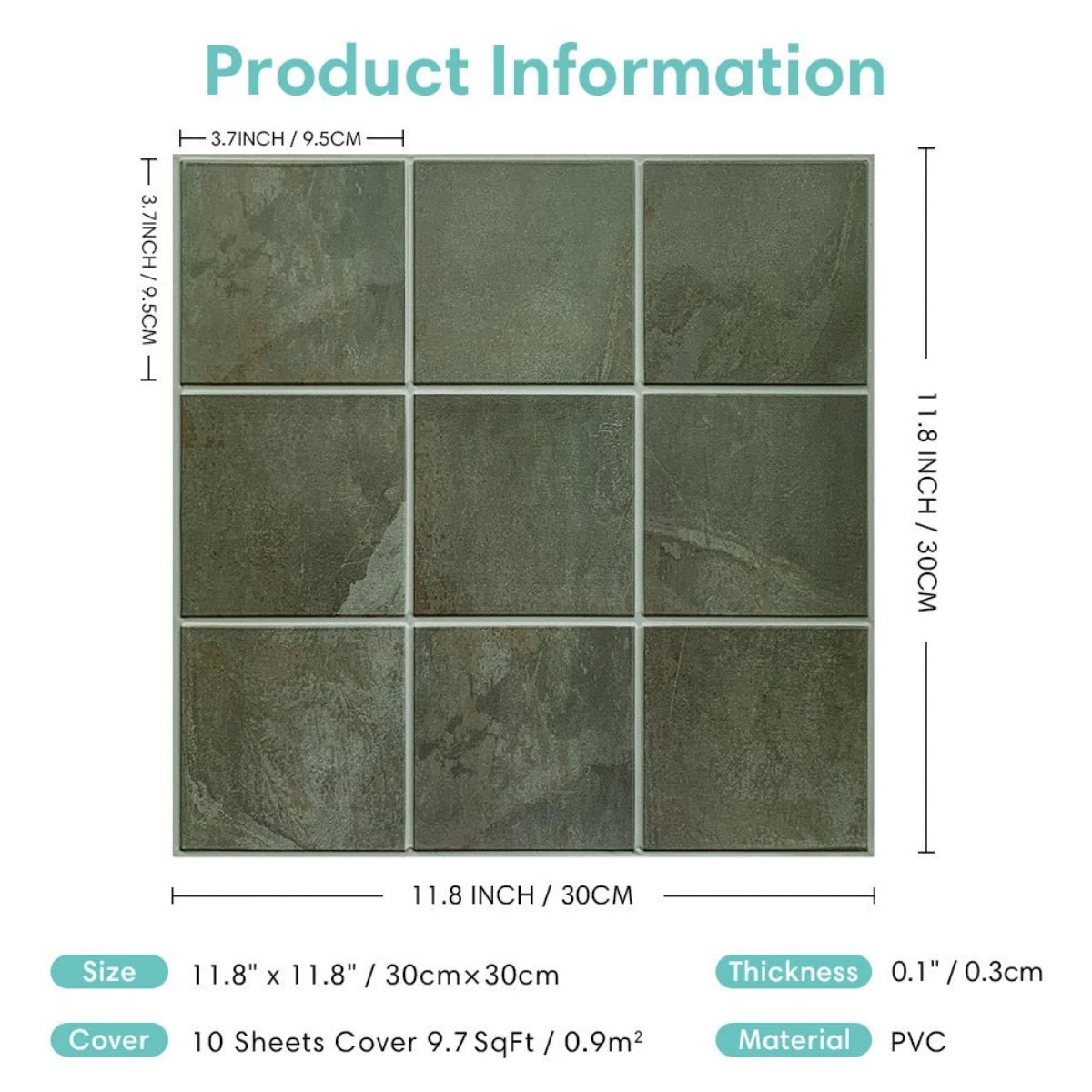 Gạch Dán Tường 3D Chống Thấm - Bộ 1/10 Miếng DIY - Daisan Store