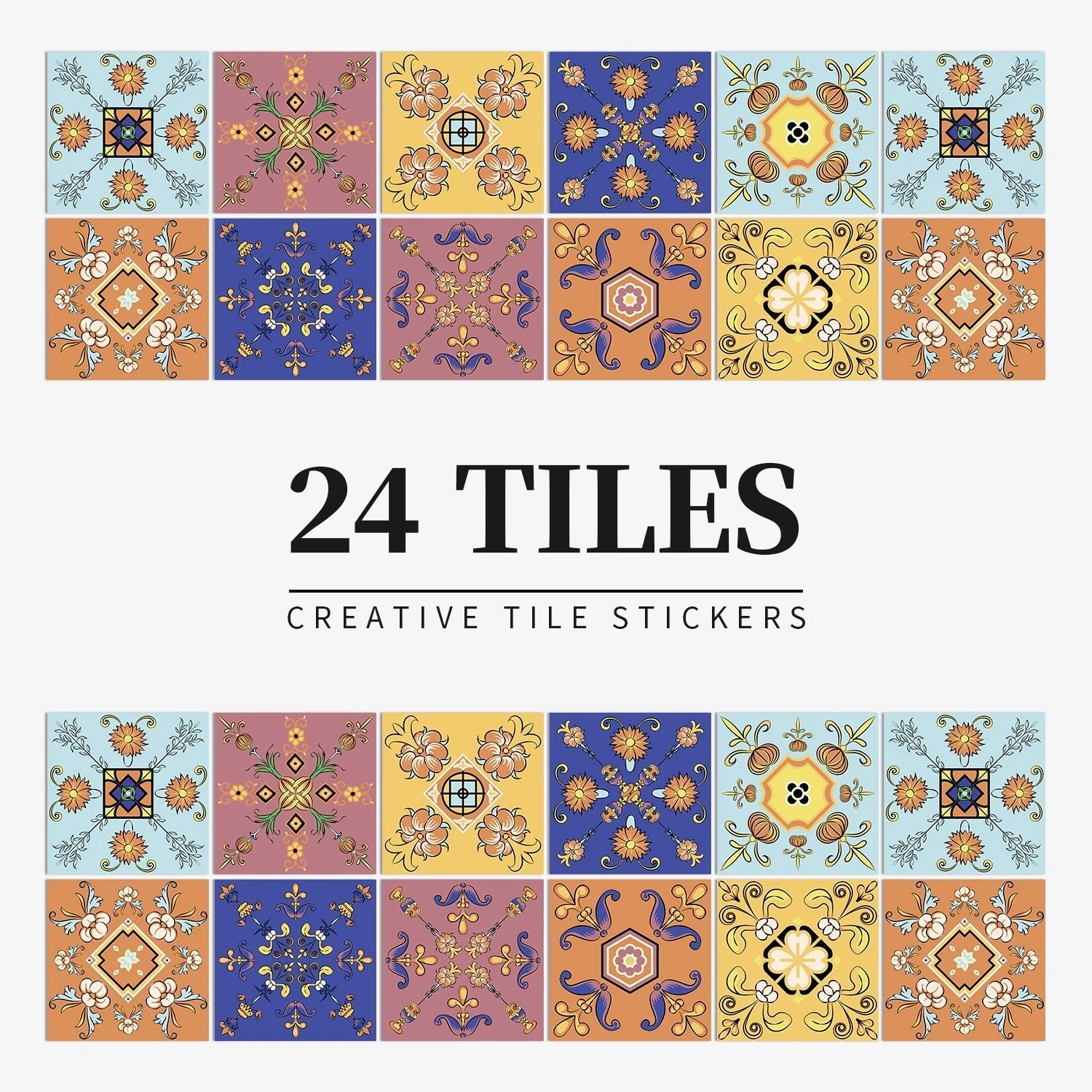 Gạch Dán Tường Màu Sáng 24 Miếng Dán Bếp Tắm Chống Thấm - Daisan Store