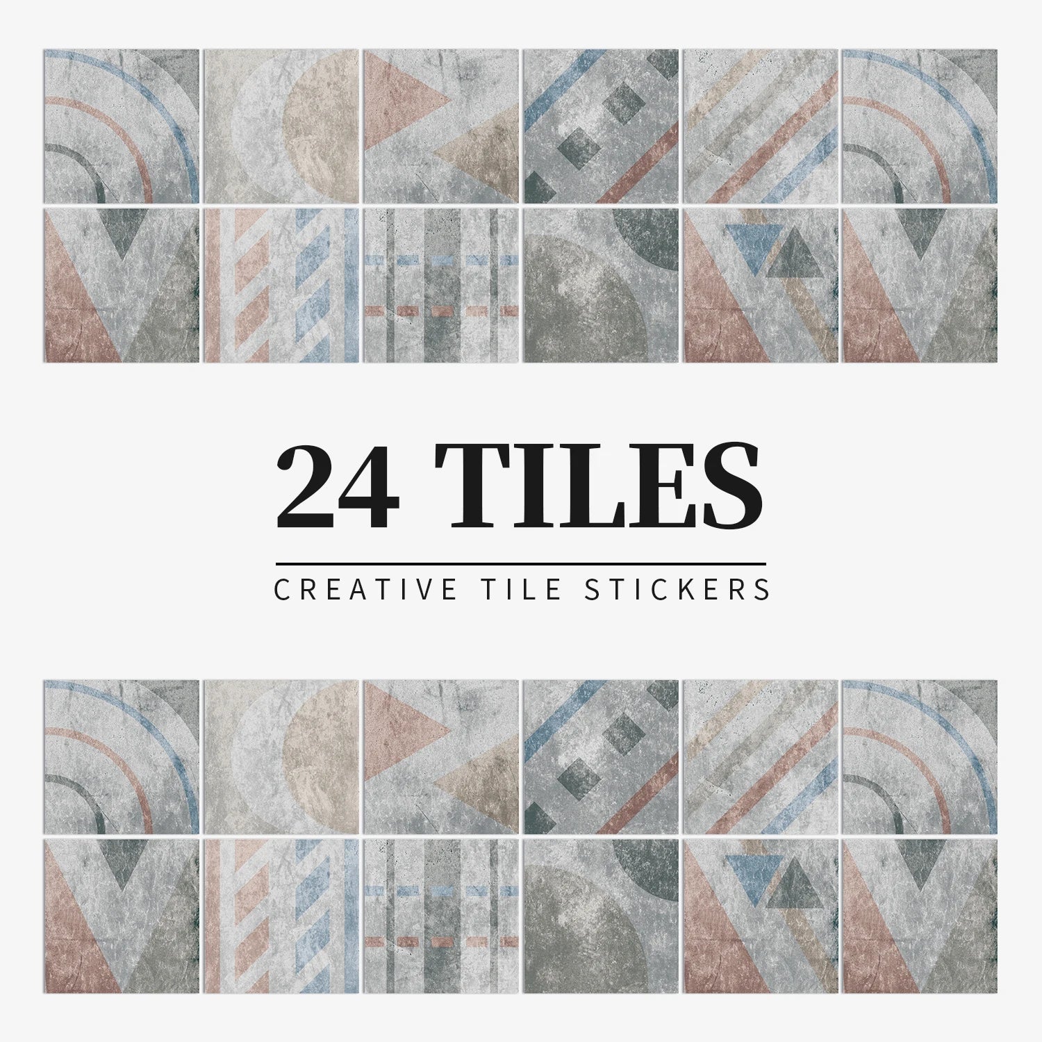 Gạch Dán Tường Màu Sáng 24 Miếng Dán Bếp Tắm Chống Thấm - Daisan Store