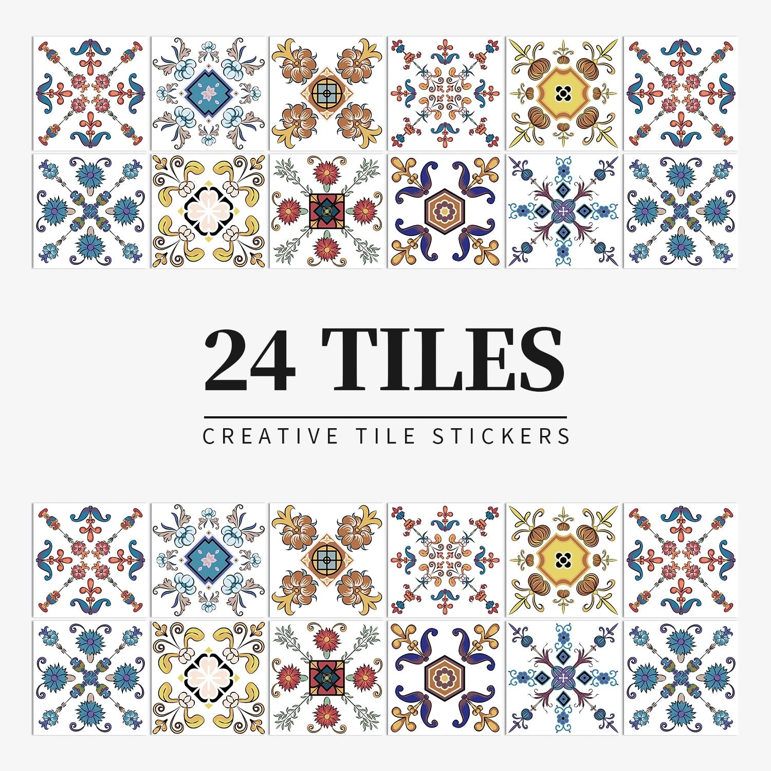 Gạch Dán Tường Màu Sáng 24 Miếng Dán Bếp Tắm Chống Thấm - Daisan Store