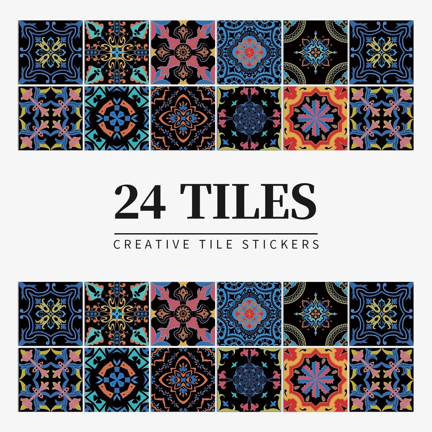 Gạch Dán Tường Màu Sáng 24 Miếng Dán Bếp Tắm Chống Thấm - Daisan Store