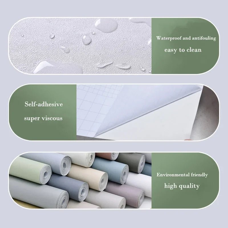 Gạch Dán Tường PVC Chống Dầu Nước Đỏ Nâu Retro - Daisan Store