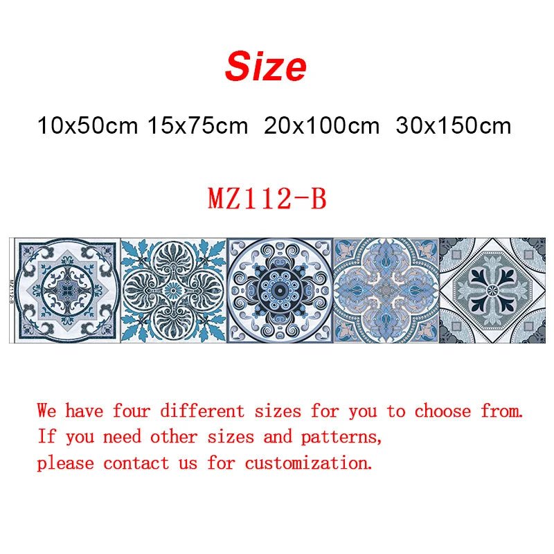 Gạch Dán Tường Sọc Tím Retro Dán Dính Nước Bếp Cầu Thang - Daisan Store