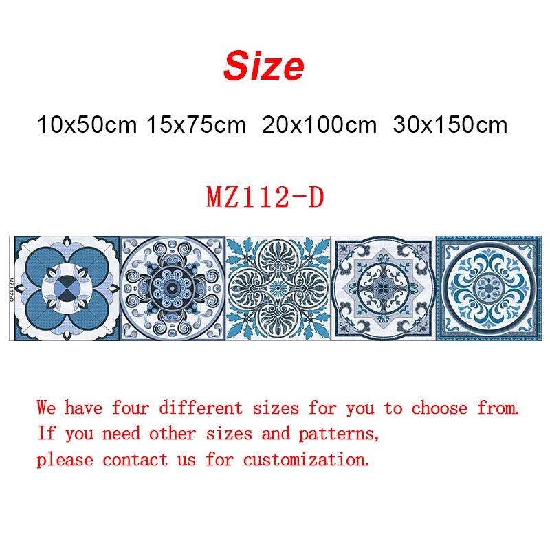 Gạch Dán Tường Sọc Tím Retro Dán Dính Nước Bếp Cầu Thang - Daisan Store