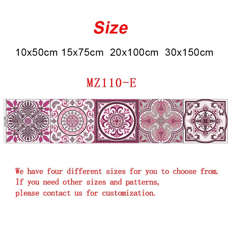 Gạch Dán Tường Sọc Tím Retro Dán Dính Nước Bếp Cầu Thang - Daisan Store