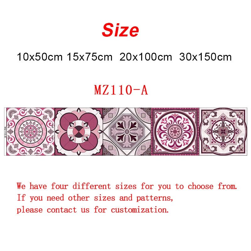 Gạch Dán Tường Sọc Tím Retro Dán Dính Nước Bếp Cầu Thang - Daisan Store