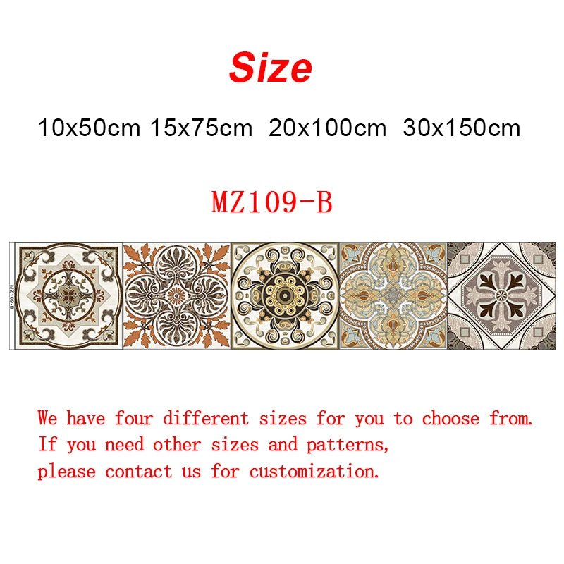 Gạch Dán Tường Sọc Tím Retro Dán Dính Nước Bếp Cầu Thang - Daisan Store