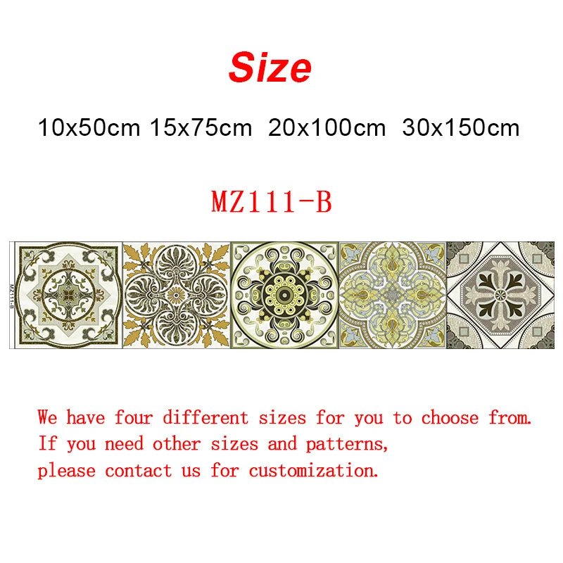 Gạch Dán Tường Sọc Tím Retro Dán Dính Nước Bếp Cầu Thang - Daisan Store