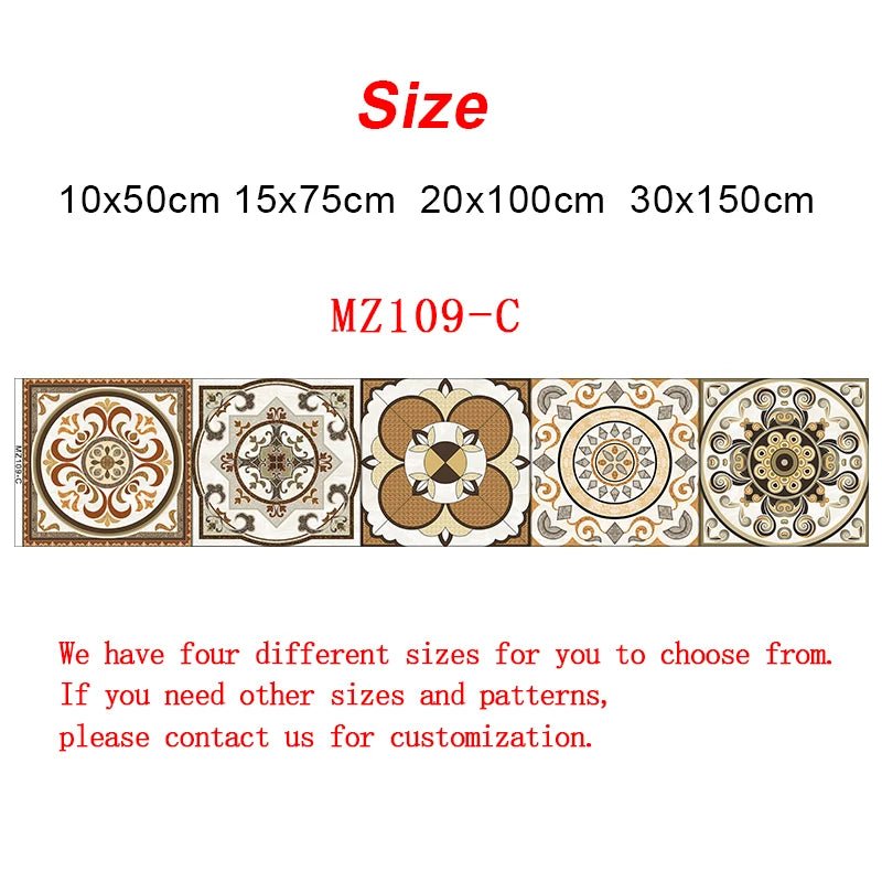 Gạch Dán Tường Sọc Tím Retro Dán Dính Nước Bếp Cầu Thang - Daisan Store