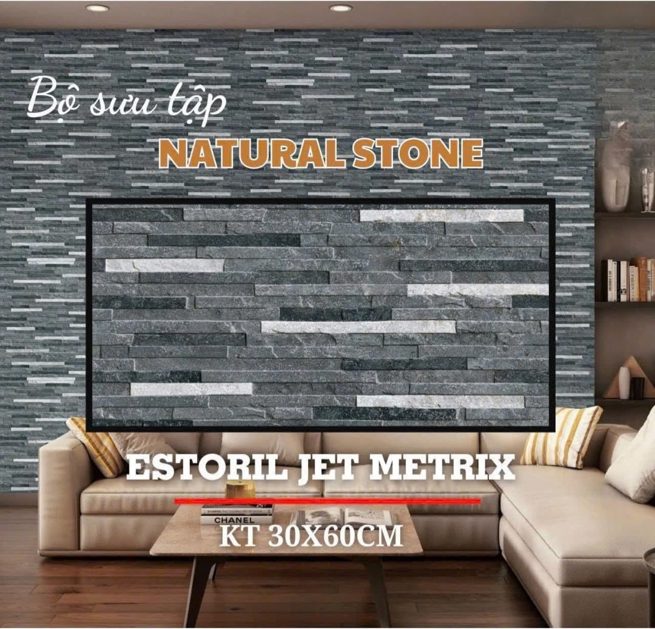 Gạch giả đá 30x60cm (6v/hộp) - Daisan Store