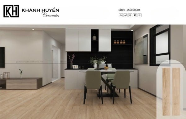 Gạch Giả Gỗ 150×900 TQ - 15940 - Daisan Store