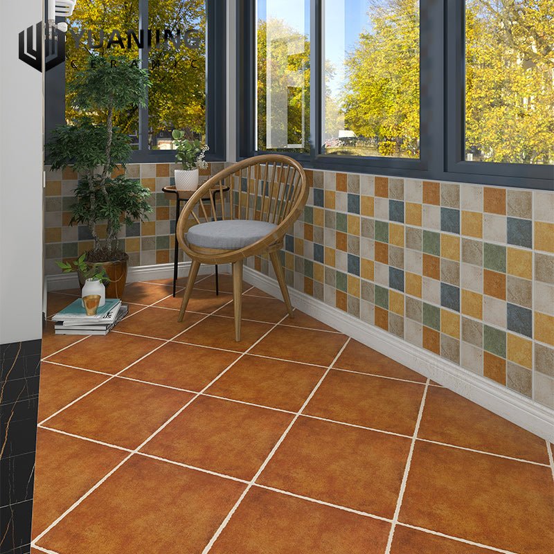 Gạch gốm lát nền và ốp tường sân vườn, nhà bếp phong cách Mỹ cổ điển, sang trọng, chống trơn, 400*400mm - Daisan Store