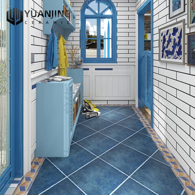 Gạch gốm lát nền và ốp tường sân vườn, nhà bếp phong cách Mỹ cổ điển, sang trọng, chống trơn, 400*400mm - Daisan Store