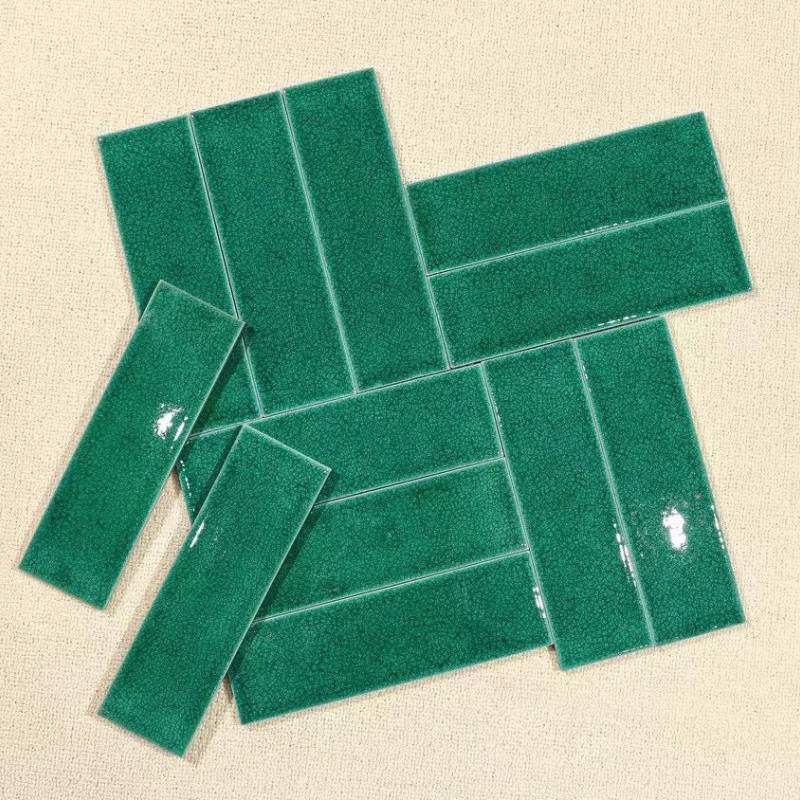 Gạch gốm men rạn KT 60x200mm xanh lá 60x200mm MBL60206 - A - Daisan Store