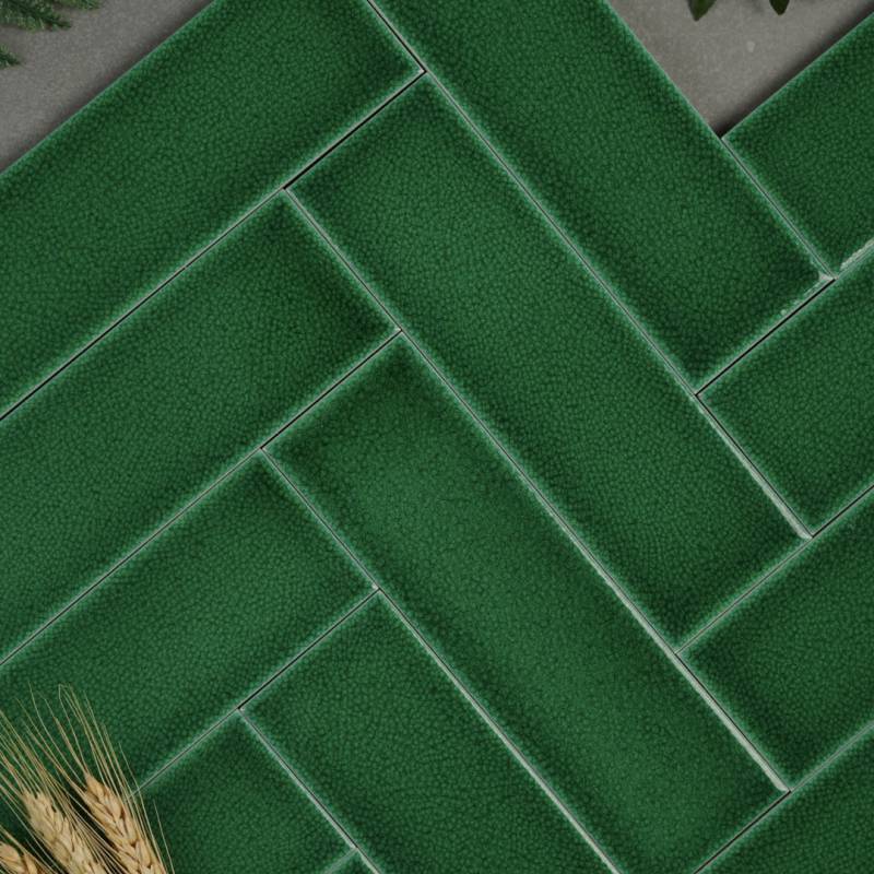 Gạch gốm men rạn KT 60x200mm xanh lá 60x200mm MBL60206 - B - Daisan Store