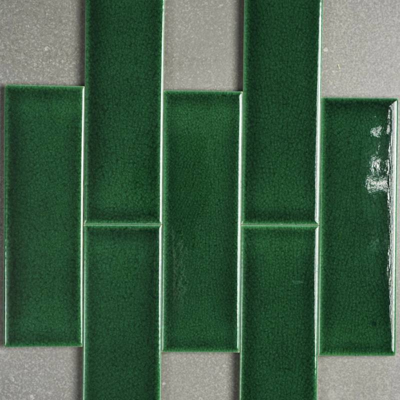 Gạch gốm men rạn KT 60x200mm xanh lá đậm MBL60206 - C - Daisan Store