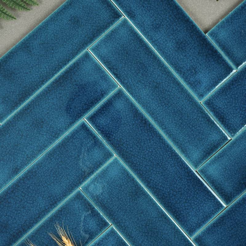 Gạch gốm men rạn xanh dương đậm 60x200mm MBL60218 - Daisan Store