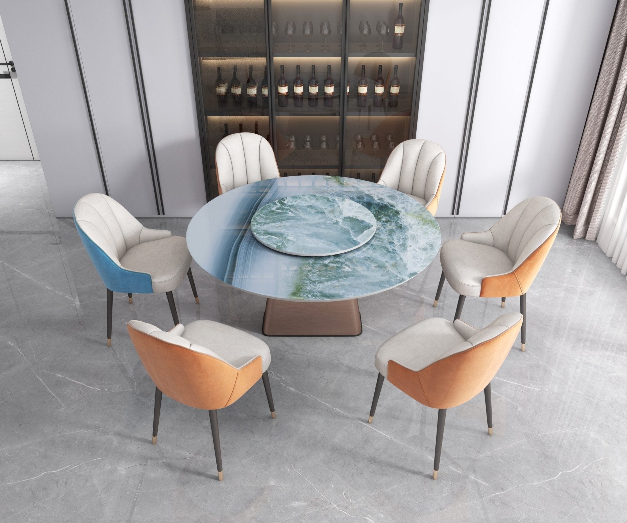 Gạch Hiện Đại 2700X1600Mm Màu Xanh Đẹp Cho Nội Thất - Daisan Store