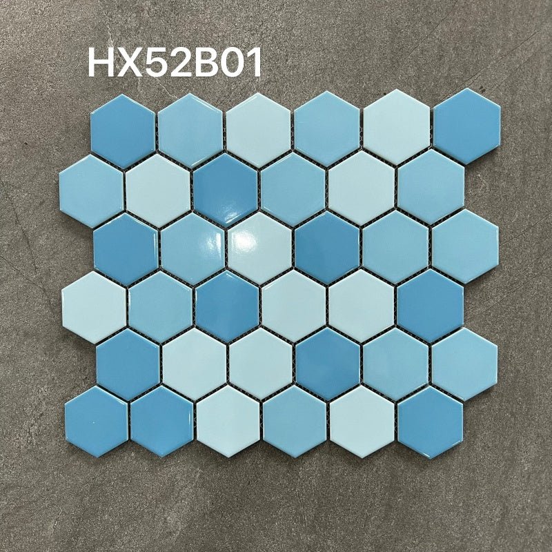 Gạch Khảm Gốm Đen Hình Lục Giác Hiện Đại Kháng Khuẩn - Daisan Store