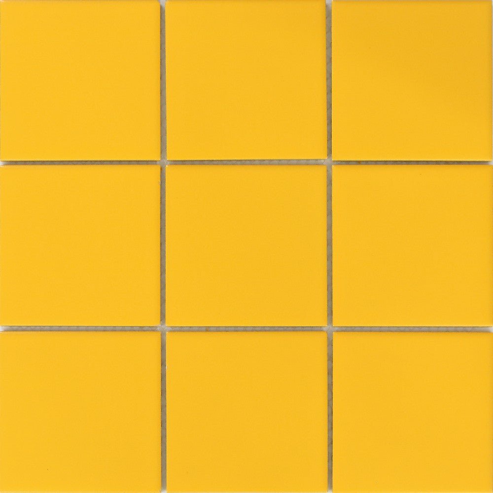 Gạch khảm gốm màu cam hiện đại 48x48mm, chống khuẩn, chịu lửa - Daisan Store