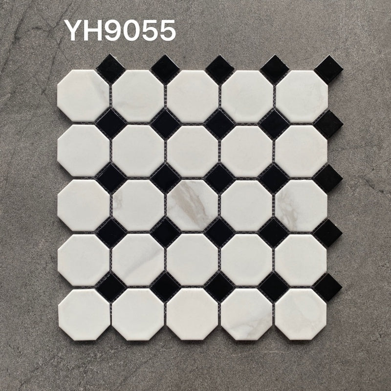 Gạch Khảm Gốm Pha Trộn Bát Giác Dày 6mm Kháng Khuẩn - Daisan Store