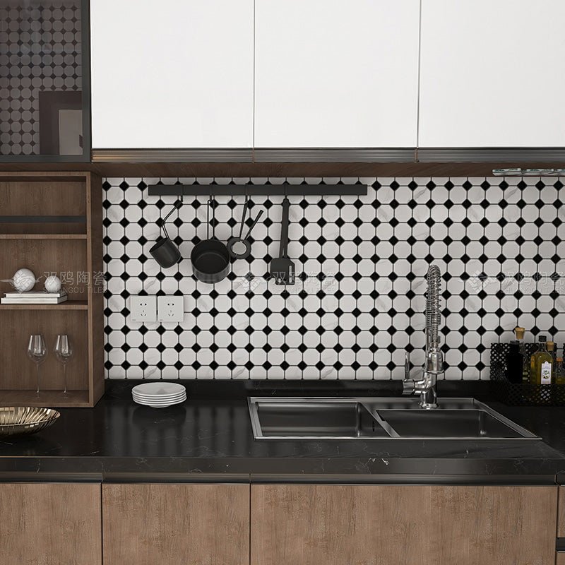 Gạch Khảm Gốm Pha Trộn Bát Giác Dày 6mm Kháng Khuẩn - Daisan Store