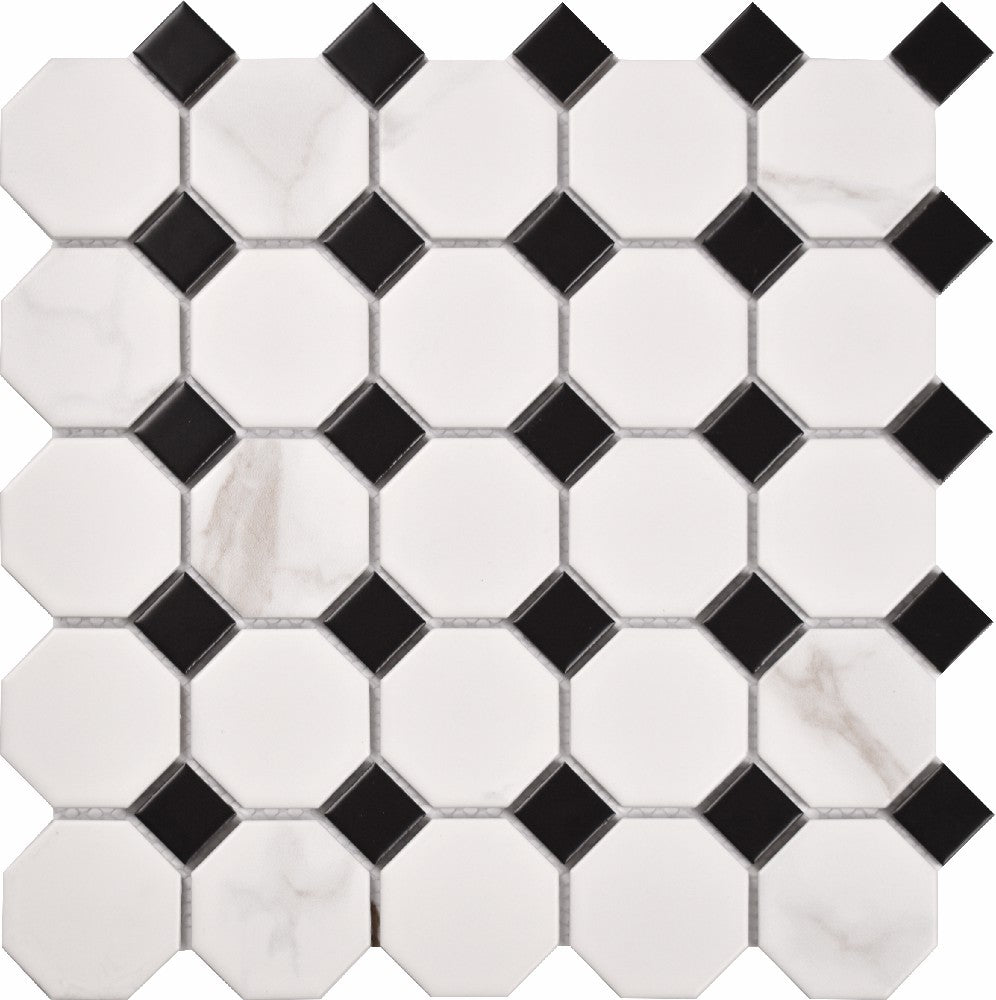 Gạch Khảm Gốm Pha Trộn Bát Giác Dày 6mm Kháng Khuẩn - Daisan Store