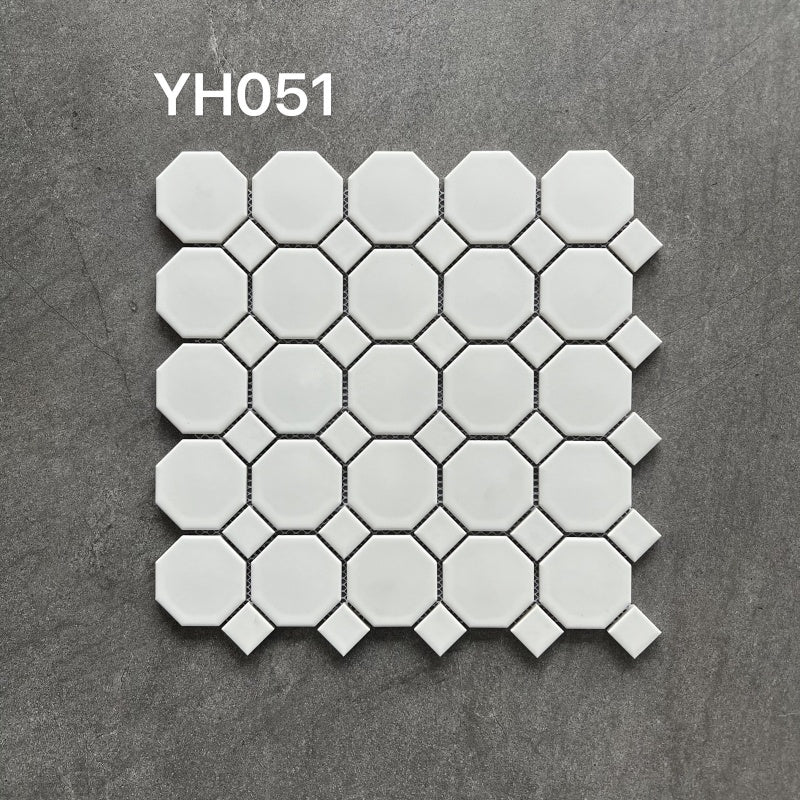 Gạch Khảm Gốm Pha Trộn Bát Giác Dày 6mm Kháng Khuẩn - Daisan Store