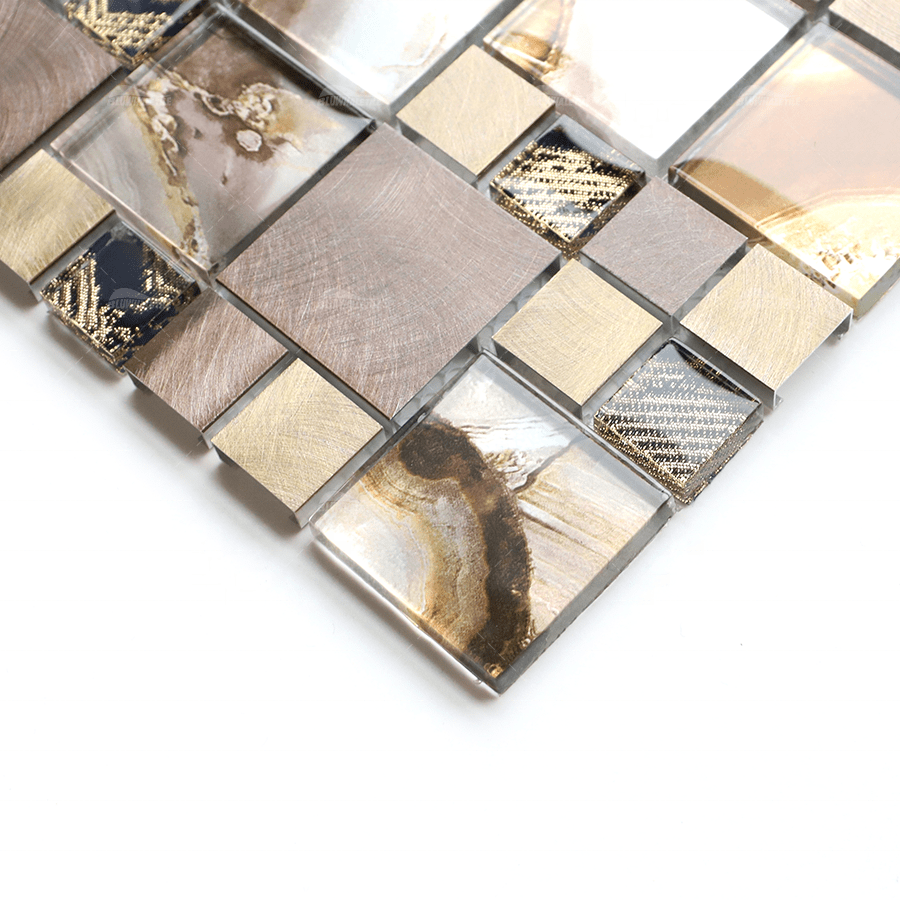 Gạch khảm kim loại thép không gỉ hình vuông Foshan - Daisan Store