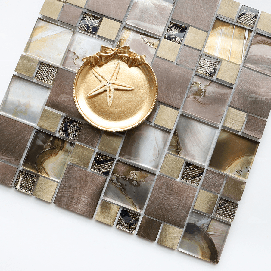 Gạch khảm kim loại thép không gỉ hình vuông Foshan - Daisan Store