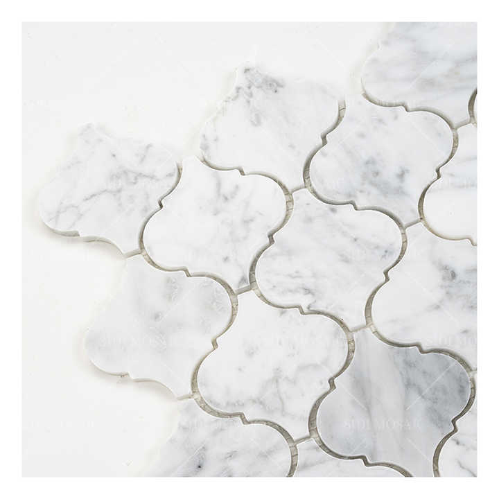 Gạch khảm Kincer Mable Bianco Carrara White Lantern cho nhà bếp và phòng tắm, nhà sản xuất gạch khảm tường nội thất - Daisan Store