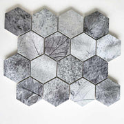 Gạch khảm lục giác phun kim loại hiện đại tùy chỉnh trang trí tường nội thất cho phòng tắm và phòng khách - Daisan Store