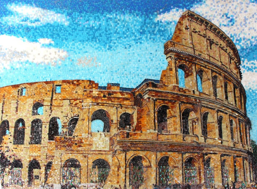 Gạch khảm mOSAIC tường hoa văn nhiều màu tùy chỉnh thủ công - Daisan Store