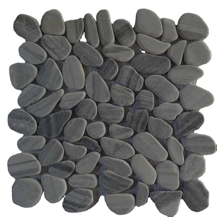 Gạch khảm sỏi trắng Carrara đá tự nhiên hoàn thiện mài nhẵn - Daisan Store