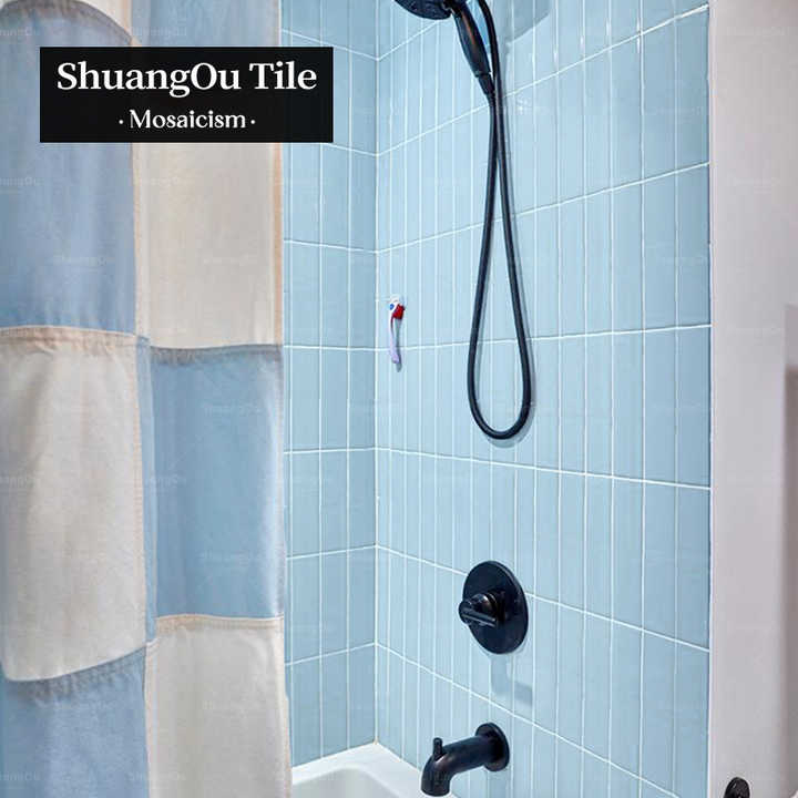 Gạch khảm tường trang trí phòng tắm biệt thự bằng kính tráng men Candy Series Gạch khảm tường khách sạn bằng sứ nhà bếp - Daisan Store