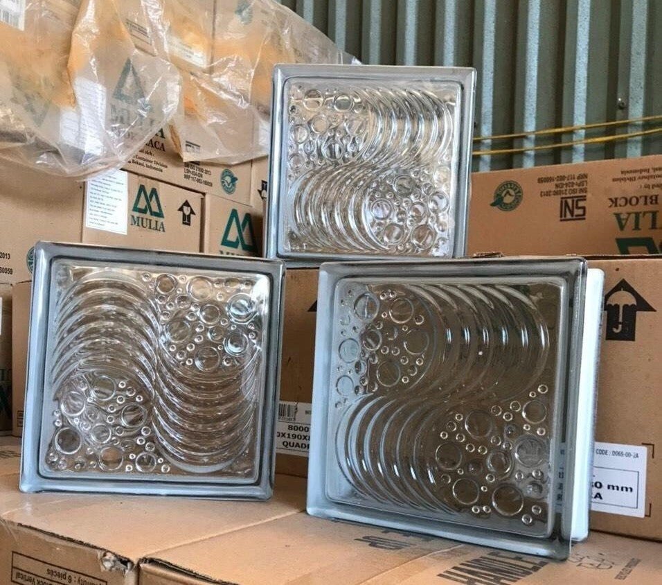 Gạch Kính Indo Bọt Biển 190x190x80 - Daisan Store