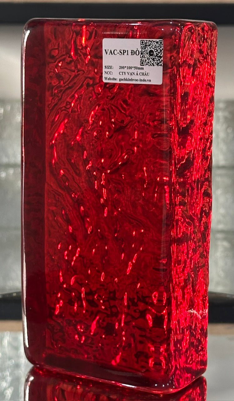 Gạch Kính Khối Đặc SP1 Đỏ - Daisan Store