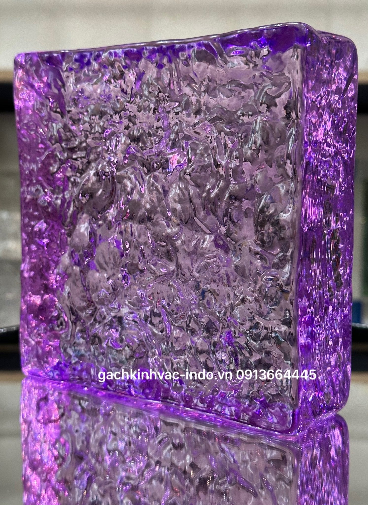 Gạch Kính Khối Đặc SP3 - 2 Màu Tím - Daisan Store