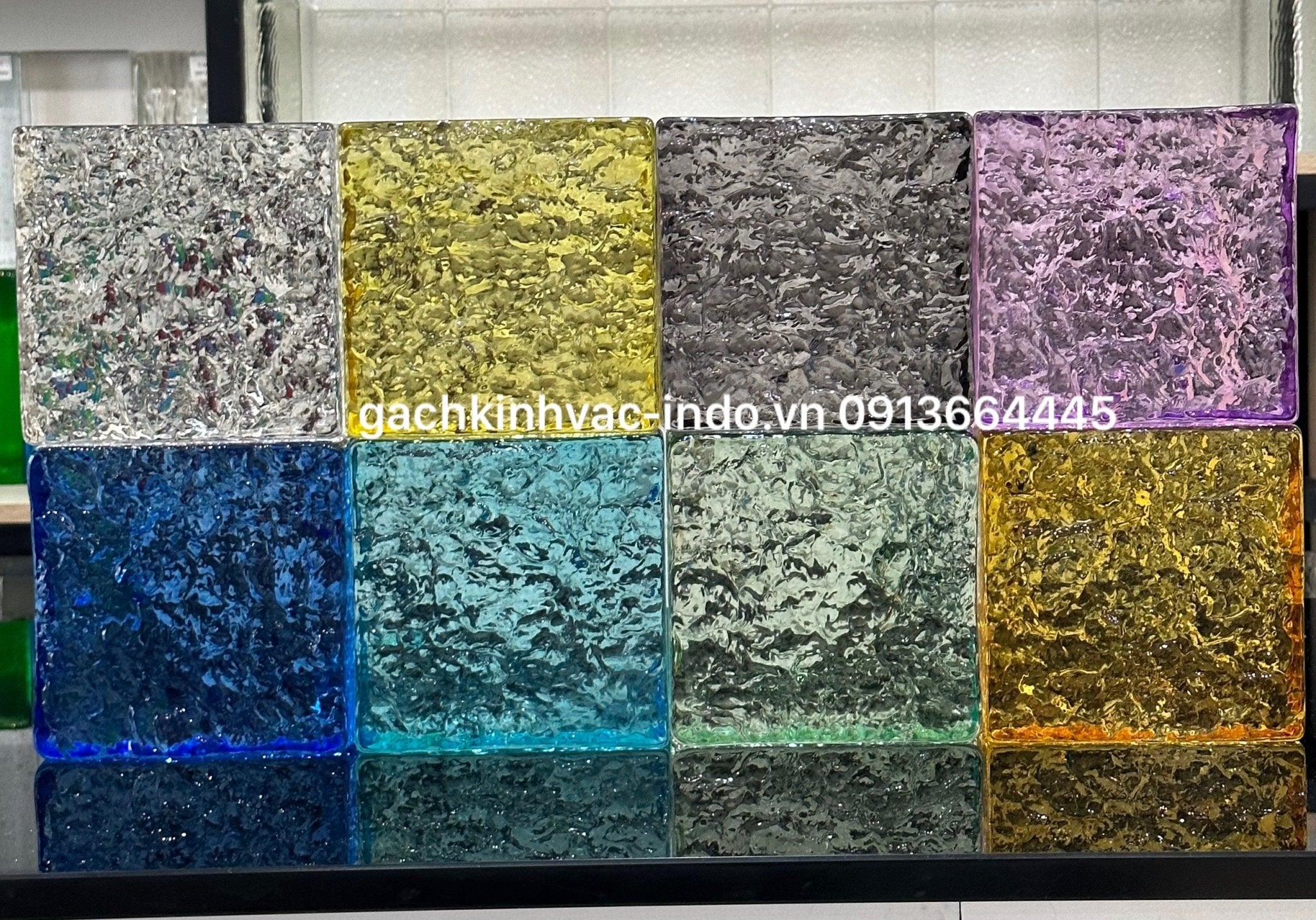 Gạch Kính Khối Đặc SP3 - 2 Màu Tím - Daisan Store