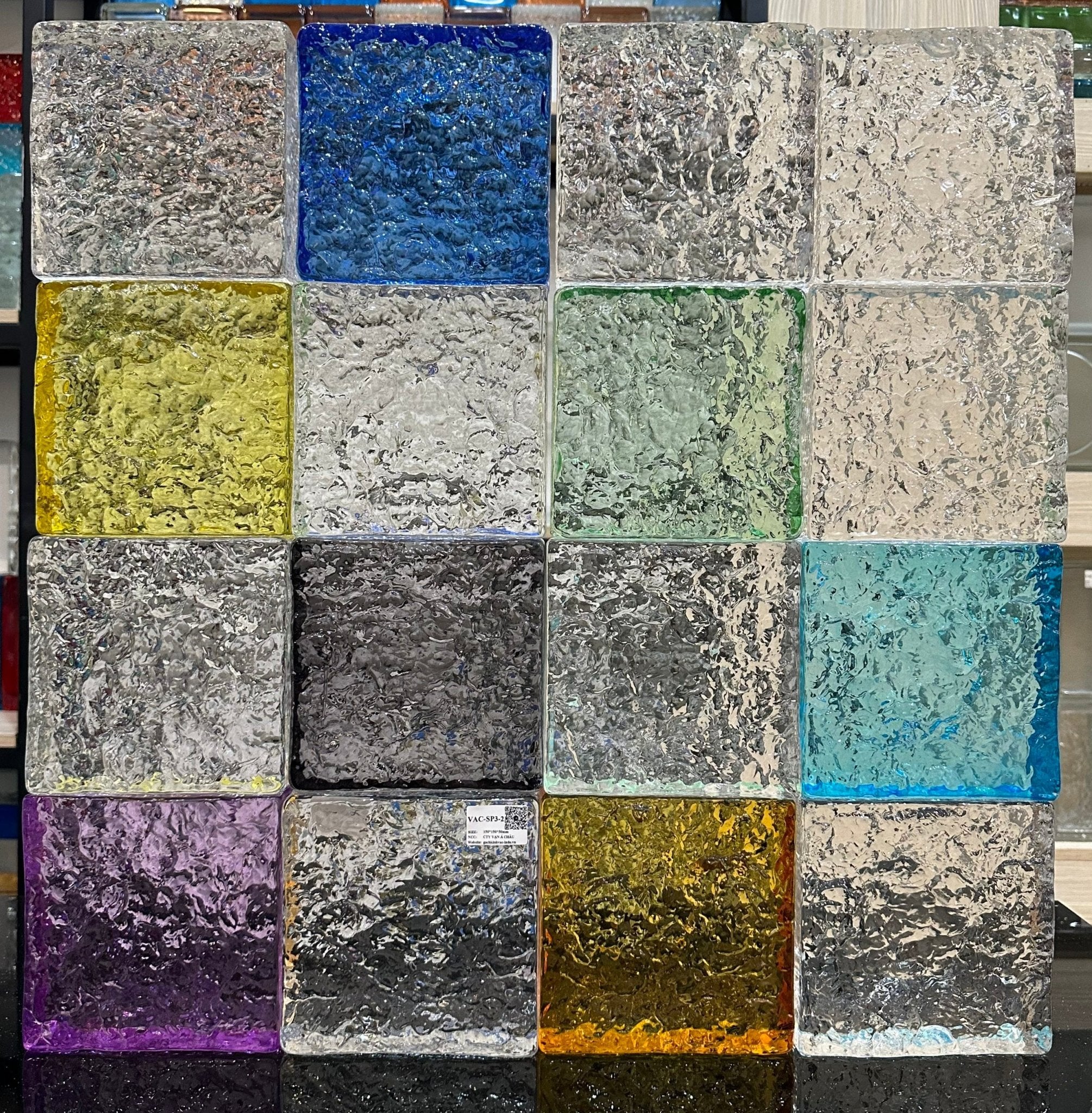 Gạch Kính Khối Đặc SP3 - 2 Xanh Đậm - Daisan Store