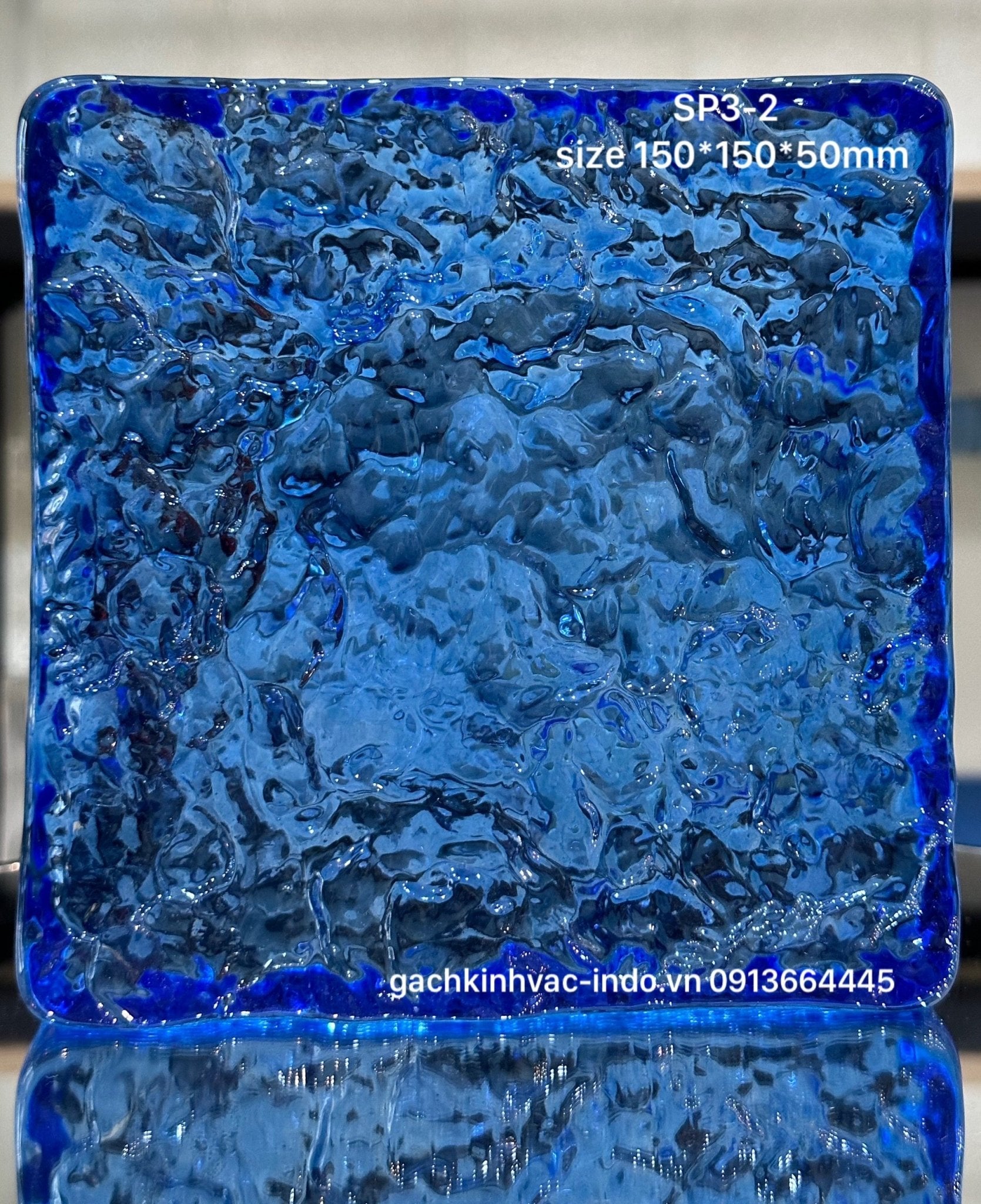 Gạch Kính Khối Đặc SP3 - 2 Xanh Đậm - Daisan Store