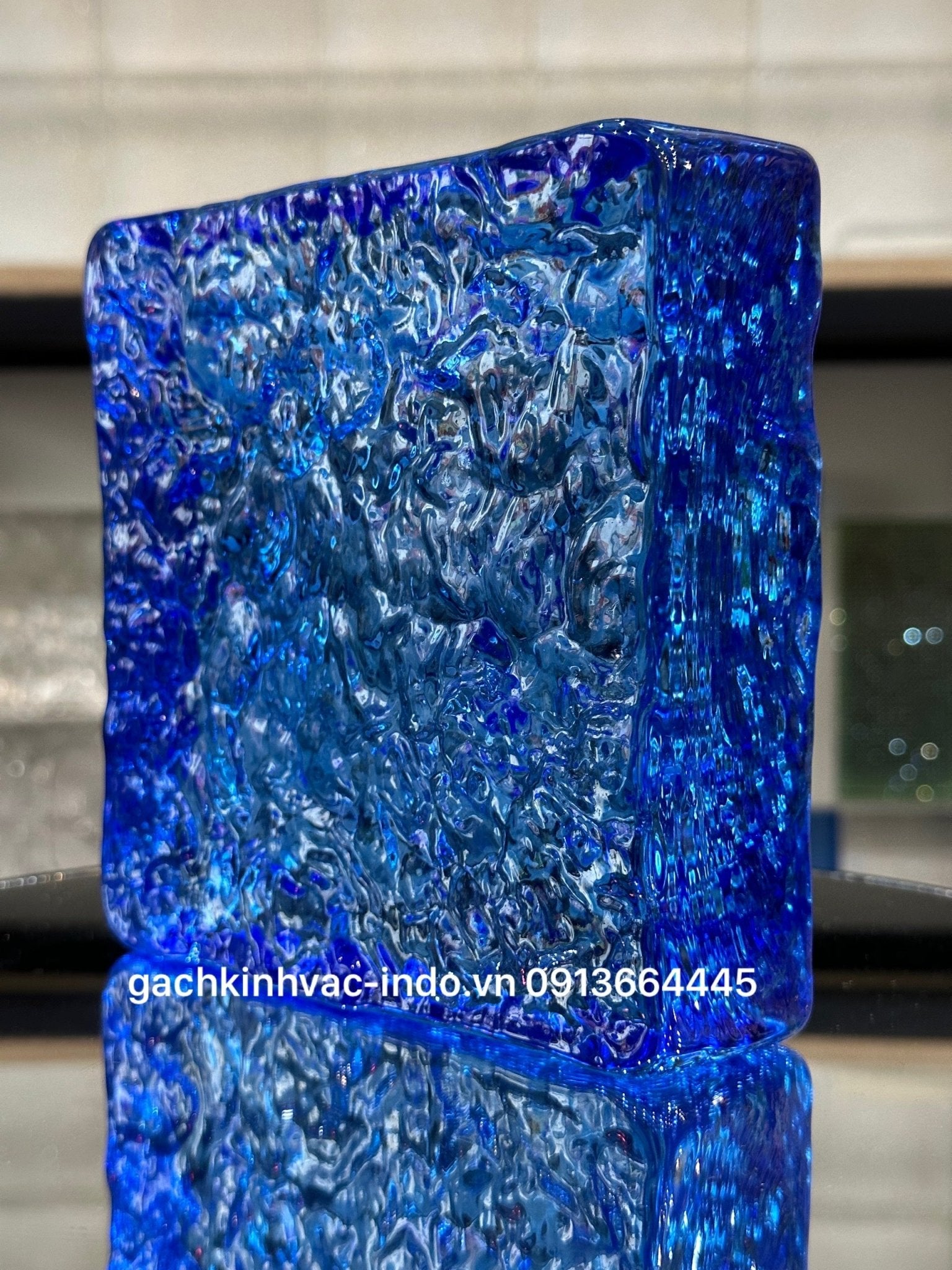 Gạch Kính Khối Đặc SP3 - 2 Xanh Đậm - Daisan Store