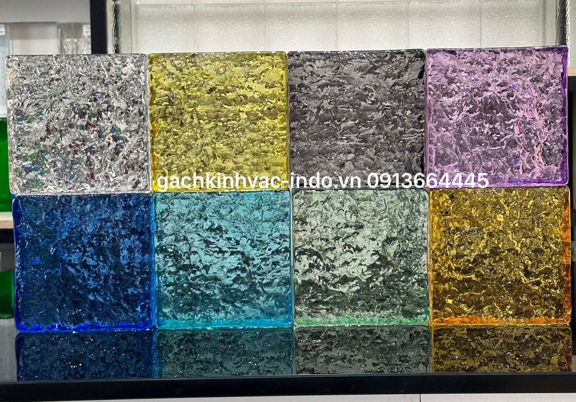 Gạch Kính Khối Đặc SP3 - 2 Xanh Nhạt - Daisan Store