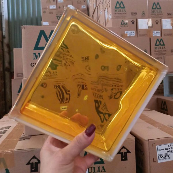 Gạch kính màu Trung Quốc 19x19x8cm - Daisan Store