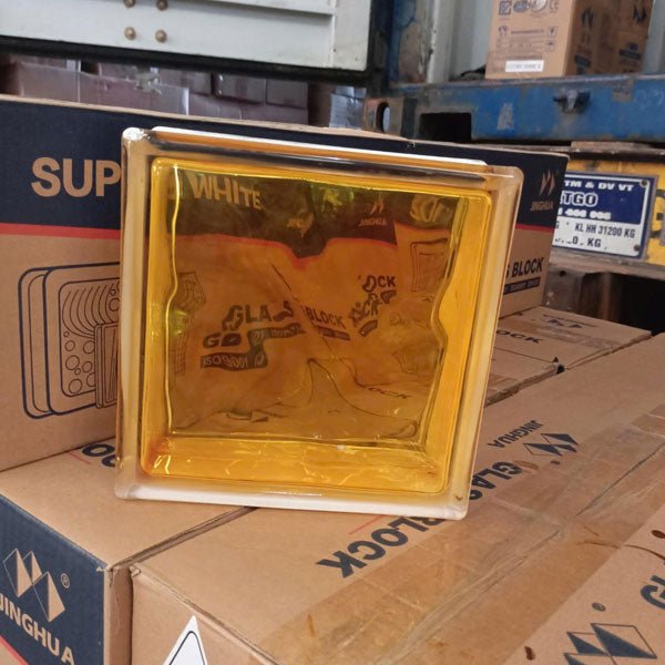 Gạch kính màu Trung Quốc 19x19x8cm - Daisan Store