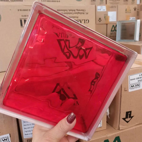 Gạch kính màu Trung Quốc 19x19x8cm - Daisan Store