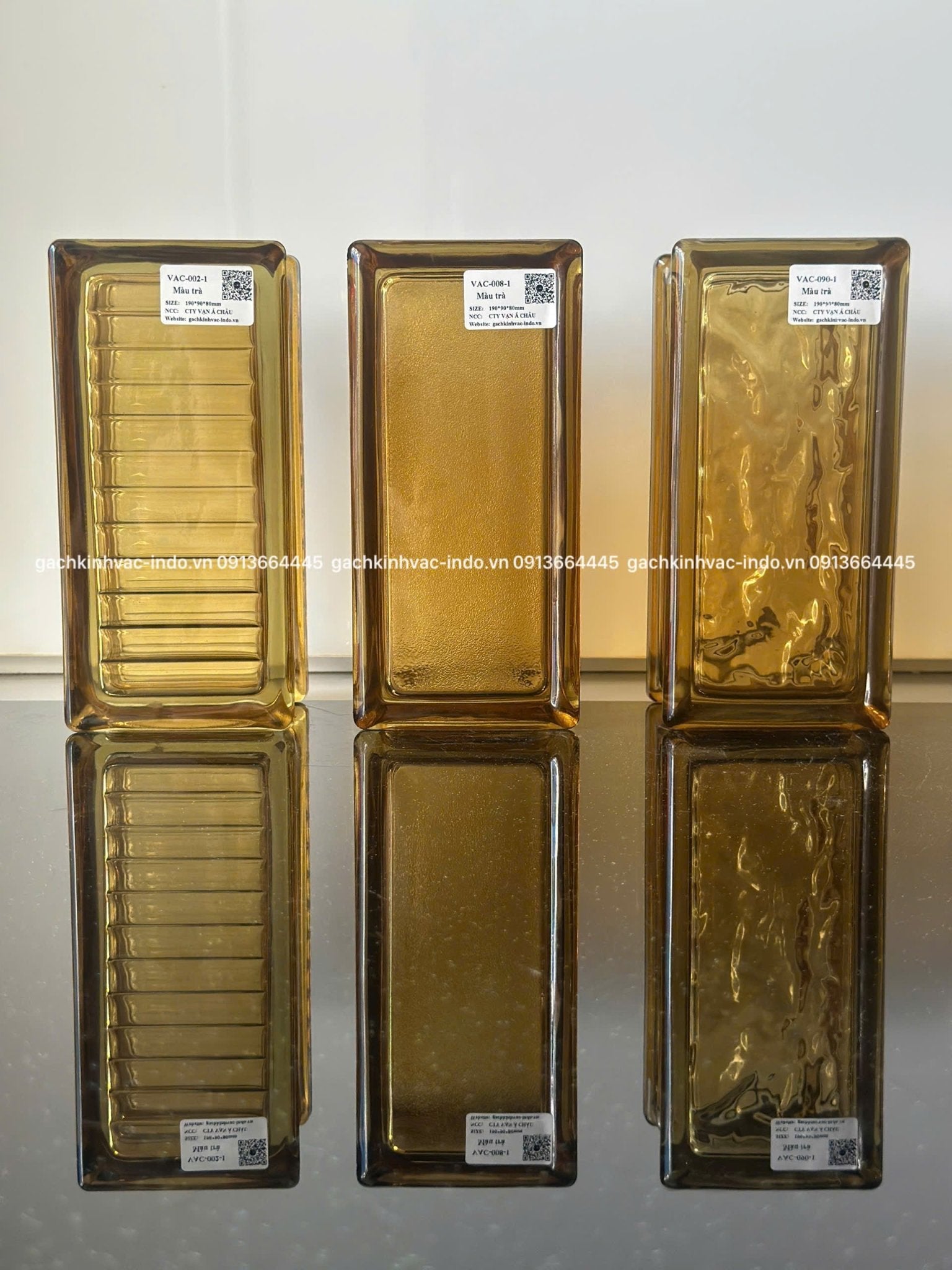 Gạch kính VAC - 002 - 1 Màu Trà - Daisan Store