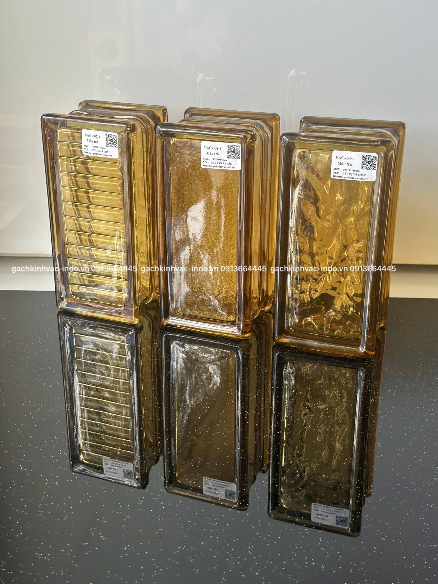 Gạch kính VAC - 002 - 1 Màu Trà - Daisan Store