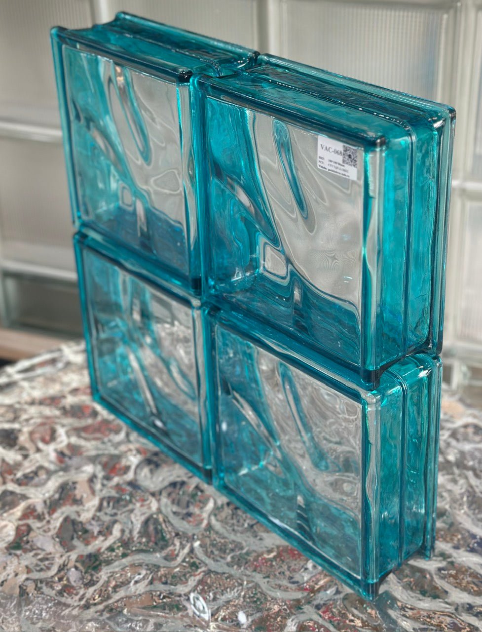 Gạch Kính Vân Mây Xanh Dương Nhạt VAC - 068 - Daisan Store